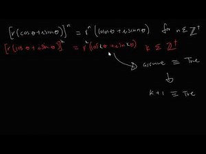 Proof of De Moivre's Formula: principle of mathematical induction