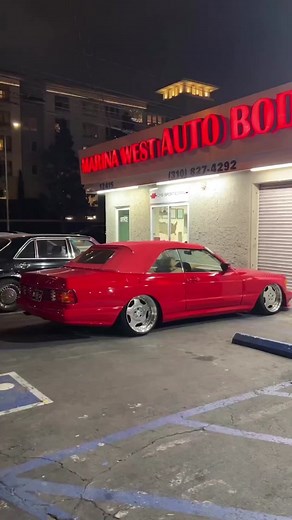 Custom Widebody Convertible Mercedes SEC with Zero Rust