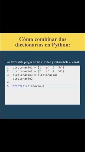Cómo combinar dos diccionarios en Python (AJTekniko)