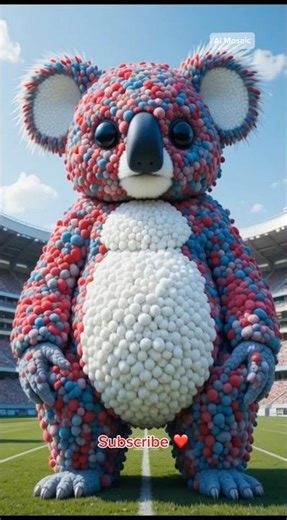 Epic Foam Koala Explosion! Realistic Dancing Koala Appears 😱🌀” #aivideo #mascot