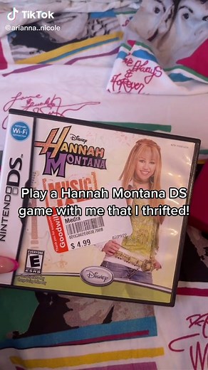 thrifted this Hannah Montana DS game a few weeks ago! #hannahmontana #mileycyrus #hannahmontanagame #ds #throwback #2000s #2000sthrowback