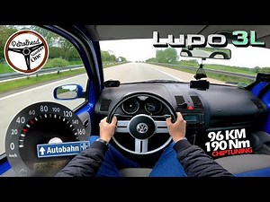 2001 VW Lupo 3L 1.2 TDI (STAGE 1) | V-MAX. Autobahn test.