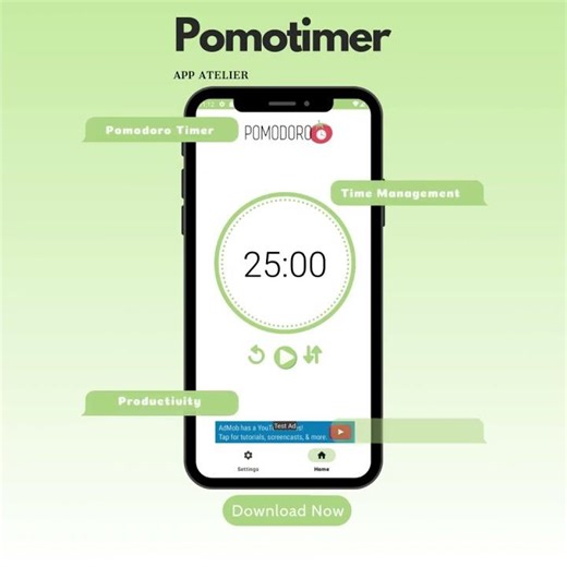 Study Timer : Pomodoro Timer App By App Atelier
