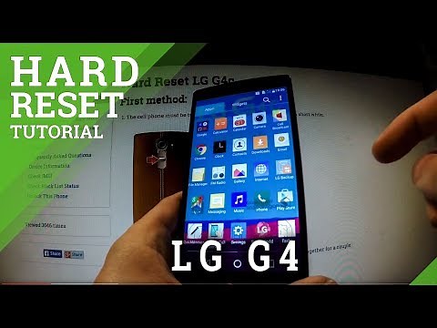 Hard Reset LG G4 - Android factory reset tutorial