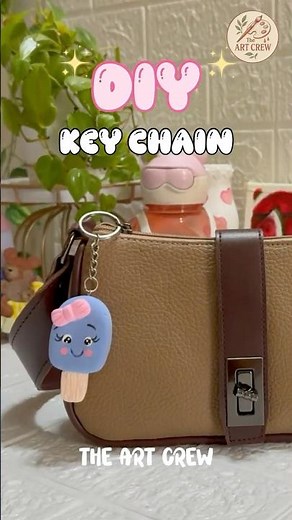 Easy and cute clay keychain DIY 🔑✨