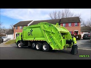 GFL Rear Loader Collecting Manual Trash