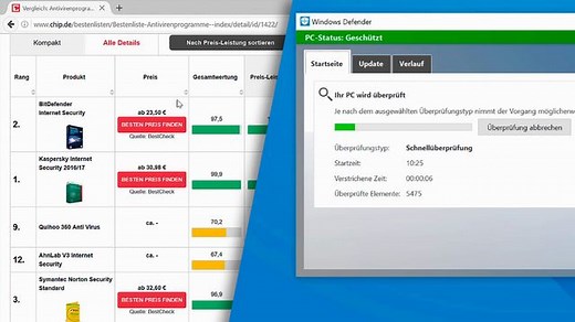 Virenscanner-Bestenliste: Hier finden Sie den besten Virenschutz