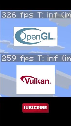 Minecraft OpenGL vs Vulkan #minecraft #update #minecraftupdate #minecraftbeta