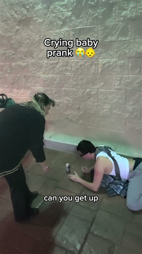 Crying baby prank