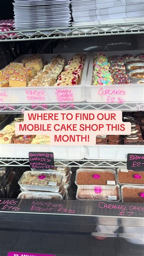 January Mobile Cake Shop Schedule in Scotland