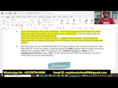 Shelly Cashman Excel 2019 Module 6 End of Module Project 2 | Pet Stop