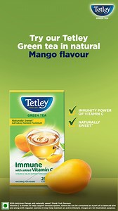 5.4K views · 14 reactions | Enjoy the refreshing goodness of green tea infused with the natural flavor of mango. #Tetley #GreenTea #Mango | Tetley Green Tea | Facebook