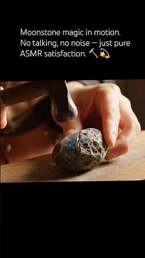 Moonstone Splitting ASMR | Ultra-Realistic 4K Macro Art | Satisfying Gemstone Cracking Sounds