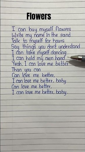 I can buy myself flowers song lyrics #flowers #lyrics #song #shortfeed #shorts #trending #youtube