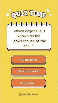 Grade 10 Life Sciences Quiz | Molecules of Life & Cell Organelles 🧬