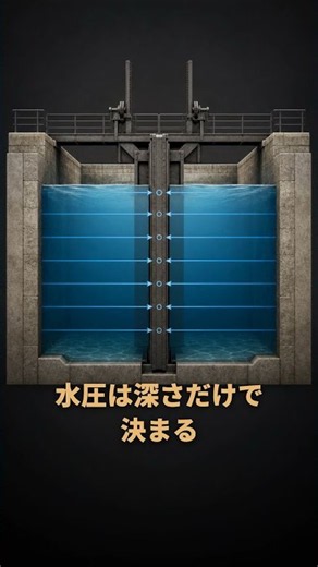 なぜ水が多いほど、660トンの水門は開きやすくなるのか——パナマ運河の閘門の物理｜30秒