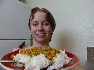 Homemade Vegetarian Curry with Rice