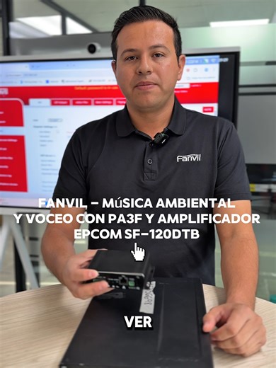 🎶🔊 Música ambiental y voceo profesional en un solo sistema Con el Fanvil PA3F y el Epcom SF-120DTB, integra anuncios por voz y música ambiental de forma sencilla y eficiente. Ideal para escuelas, comercios, oficinas y naves industriales. 📢 Control centralizado, audio claro y cobertura confiable.