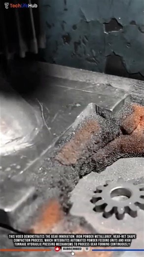 Gear Innovation: Iron Powder Metallurgy, Near-Net Shape Compaction Process #tech