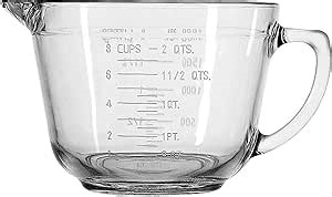 Anchor Hocking Batter Bowl, 2 Quart Glass Mixing Bowl