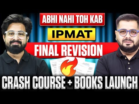 IPMAT 2026 Crash Course + Books Launch | IPMAT 2026 Selection Strategy