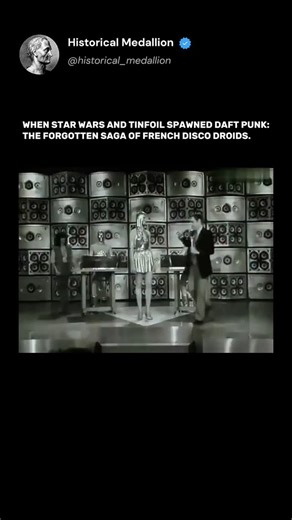 Historical Medallion🎖️ on Instagram: "In 1977, as Star Wars stormed cinemas, two Frenchmen—Fabrice Cuitad and Yves Hayat—decided the world needed space disco. They called themselves The Droids and released the single (Do You Have) The Force that November. The track blended synth-disco, electro, and analog sequences, inspired by Giorgio Moroder and Kraftwerk. A year later, their sole album "Star Peace" (a pun on "Star Wars") appeared. However, the band had already disbanded by 1978. Their Italia