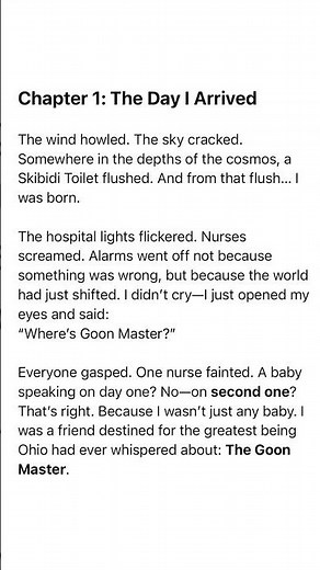 Goon master lore (a art lover prequel) ￼