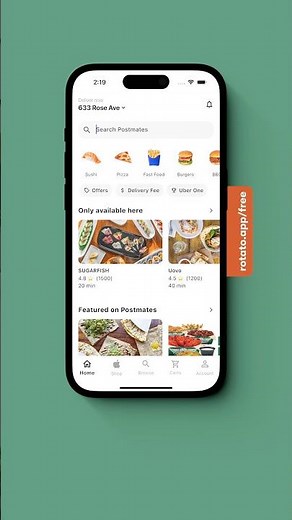 Flutter UI Kit: Sleek Postmates-Style Food & Grocery Delivery App