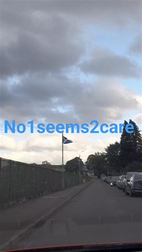 Saltire flags flying in the Milton area of Glasgow. PEOPLEDOCARE | No1seems2care