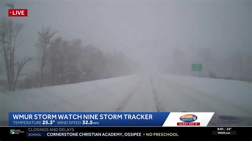 New Hampshire road conditions: Nor'easter bringing strong winds, blowing snow