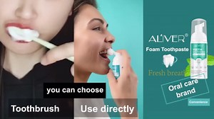 Teeth Whitening Toothpaste - Ultra-Fine Mousse Foam 60ml (2PCS) With Baking Soda for Foaming Whitening