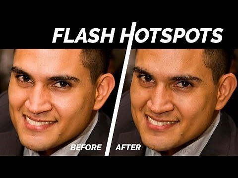 Removing Shiny Flash Hotspots in Photoshop
