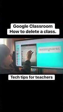 How to delete a class from Google Classroom. #shortsfeed #trending #tech #technology #googleslides
