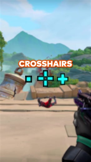 These Crosshairs turn Bots into Pros 🤖 #crosshairx #valorant #valorantcrosshair #aimtraining