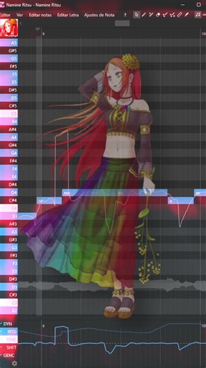 Opening 16 de Naruto con Namine Ritsu eve #utau #vocaloid #namineritsu #naruto #openutau