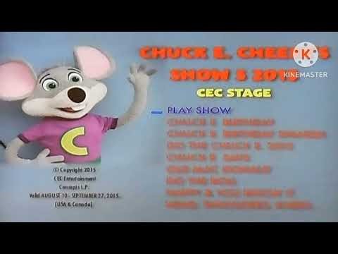 Chuck-e-cheese Show 5, 2015 DVD Menu