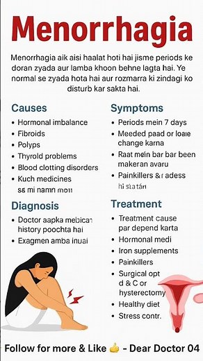 Menorrhagia (Heavy Periods) – Causes, Symptoms, Diagnosis & Treatment #Menorrhagia #HeavyPeriods