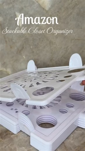 Nexeshop on Instagram: "Stackable closet organizer 🥰 Comment”link” to get the link 🔗 #closetorganizer#amazonfinds #stackables #closet #linknabio"