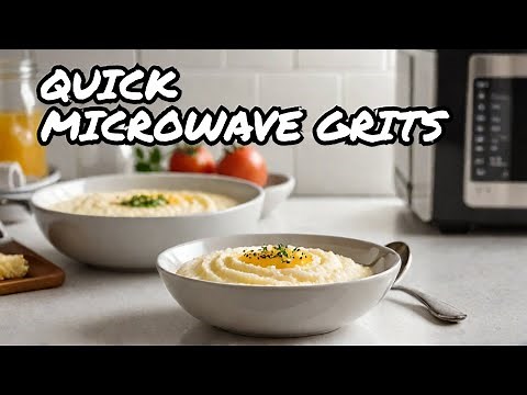 How to Cook Grits In The Microwave. Quick & Easy Grits (Microwave Method)