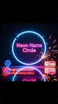This glowing name circle is made using Python! 😱💻