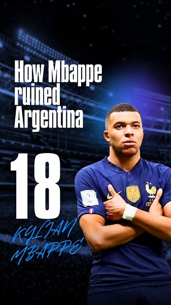 This is how Mbappé blew past Argentina’s defence in the 2018 World Cup! ⚡🏃‍♂️