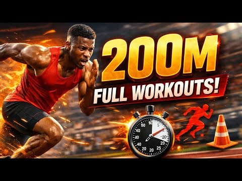 Full Day 200m Sprint Training 🔥 From Warm-up to Finish