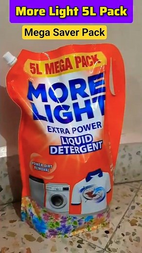 More Light Extra Power Liquid Detergent 5L Mega Refill Pack Review #liquiddetergent