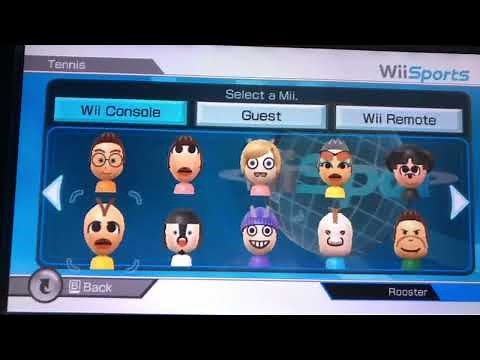 Wii Sports - All Characters