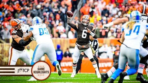 Game Highlights: Browns vs. Lions