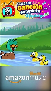 🦆 5 Little Ducks Went Swimming #nurseryrhymesinspanish #shorts #chiquitinestv