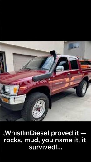Bring back the 1990 Hilux #WhistlinDiesel #ToyotaHilux #BackroadCrew #TruckLife #Hilux1990 #Offroad