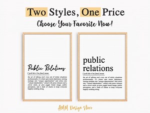 Public Relations Definition Print, Public Relations Specialist Gift, Public Relations Wall Art, Pdf, JPEG, Png. - Etsy Canada