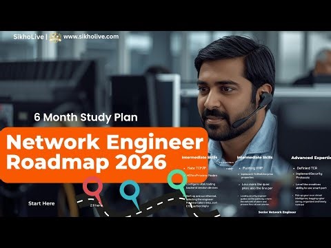 Network Engineer Roadmap 2026 | Zero to Advanced 6 Month Plan | SikhoLive.Com