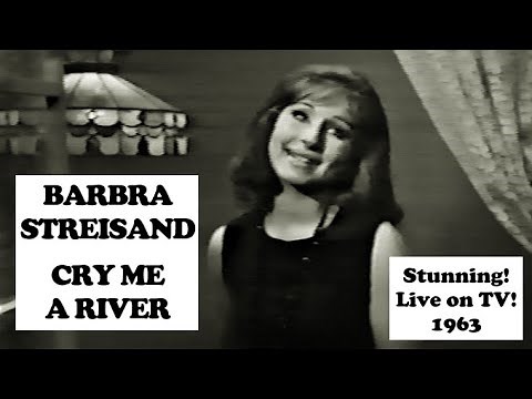 Barbra Streisand's stunning version of "Cry Me a River", live on TV, 1963 (improved audio)